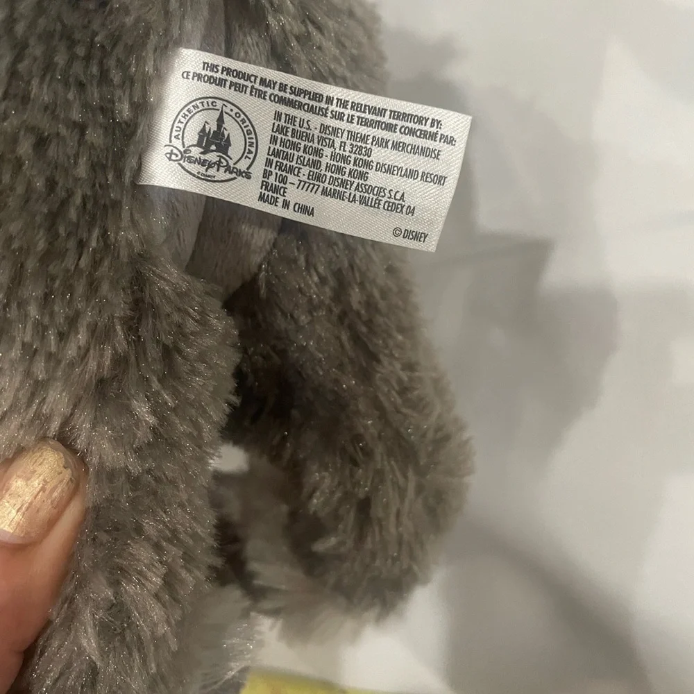 Disney Gray Plush Toy good condition